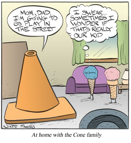 At home with the Cone family.