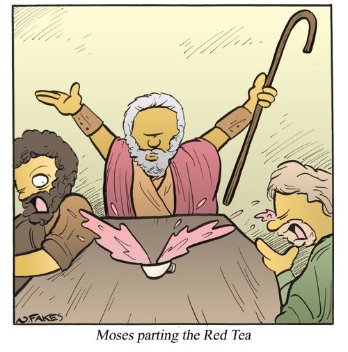 Moses Parting the Red Tea