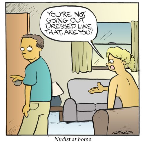 Nudist At Home