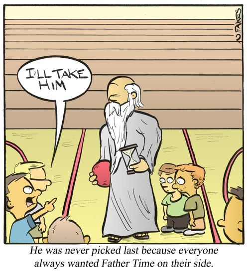 He was never picked last because everyone always wanted Father Time on their side.