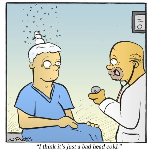 'I think it's just a bad head cold.'
