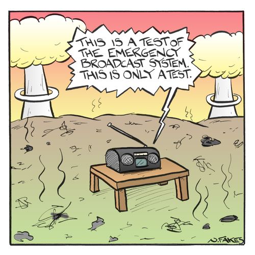'This is a test of the emergency broadcast system. This only a test.'