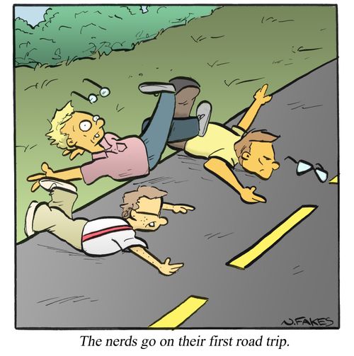 The nerds go on their first road trip.