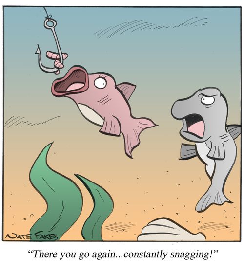 'There you go again...constantly snagging!'
