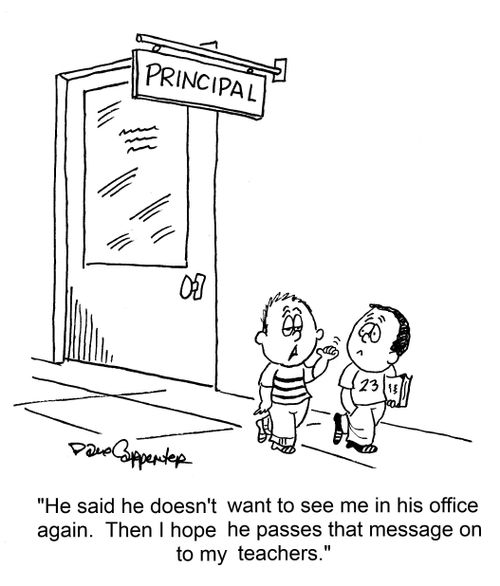 "He said he doesn't want to see me in his office again..."