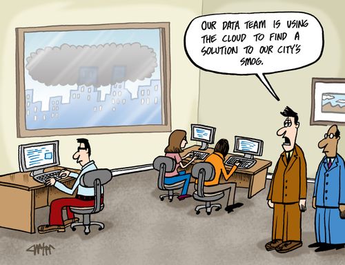 "Our data team is using the cloud to find a solution to our city's smog."