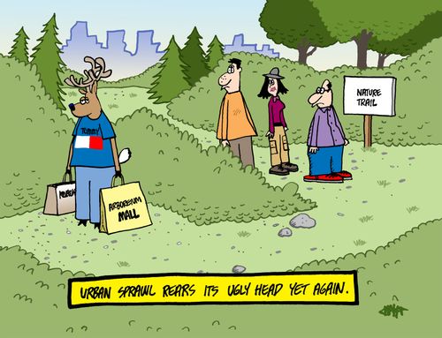 Urban sprawl rears its ugly head yet again.