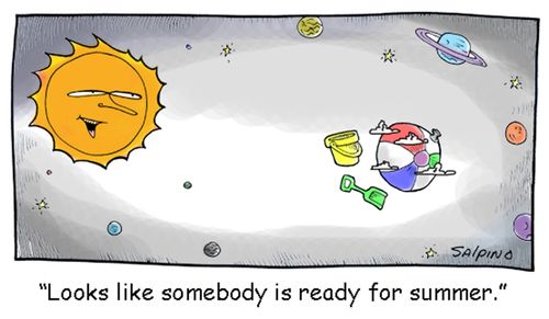 "Looks like somebody is ready for summer."