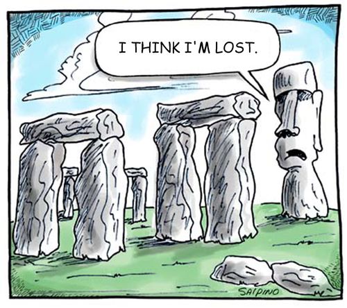 "I think I'm lost."