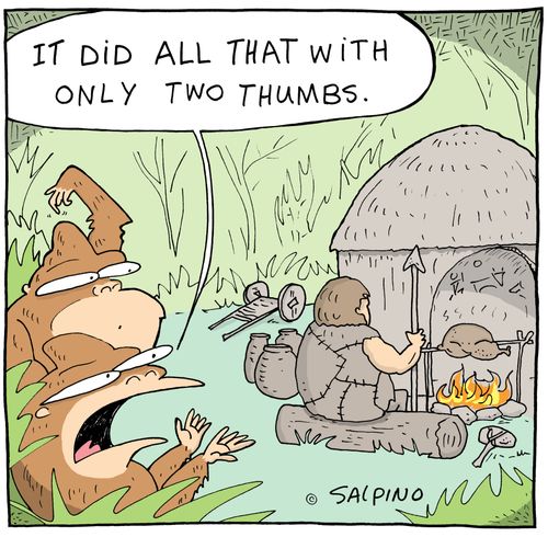 "It did all that with only two thumbs."