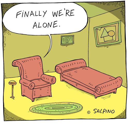 "Finally we're alone."