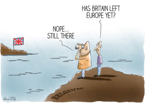 "Has Britain left Europe yet?"