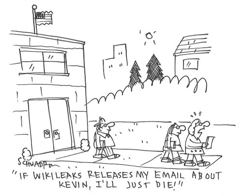 "If Wikileaks released my email about Kevin, I'll just die!"