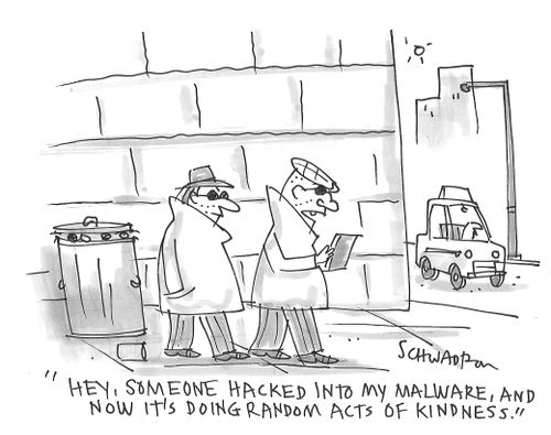 Malware was hacked