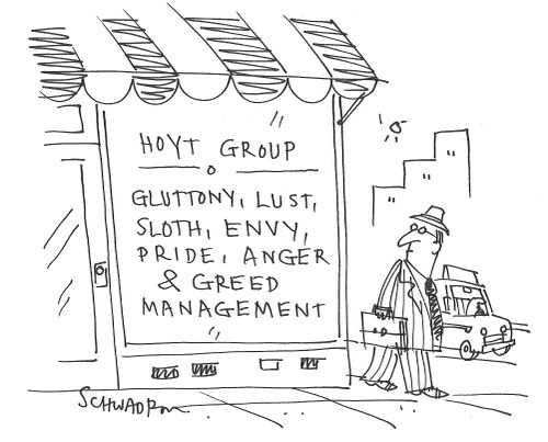 'Hoyt group: Gluttony, Lust, Sloth, Envy, Pride, Anger & Greed Management'