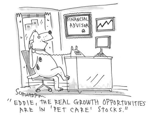 "Eddie, the real growth opportunities are in 'pet care' stocks."