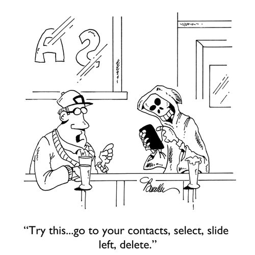 "Try this...go to your contacts, select, slide left, delete."