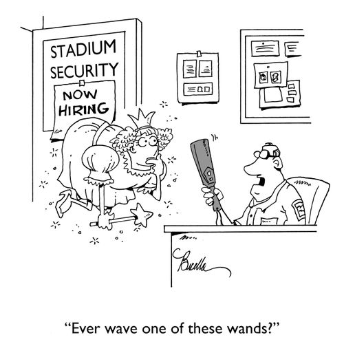 "Ever wave one of these wands?"