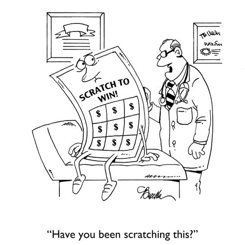 "Have you been scratching this?"