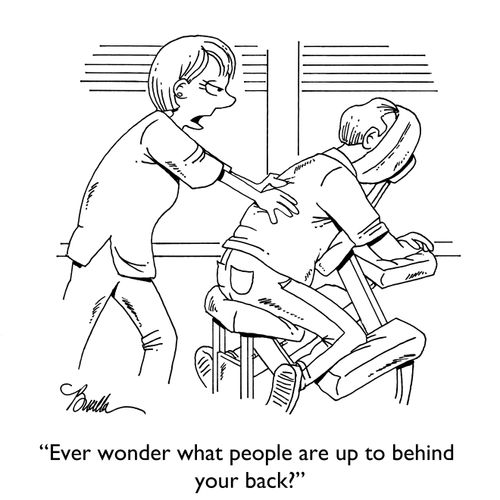 "Ever wonder what people are up to behind your back?"