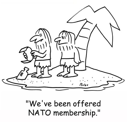 'We've been offered NATO membership.'