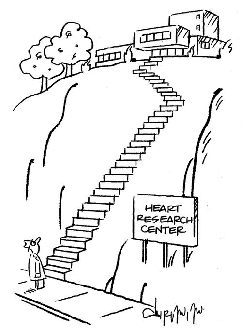 Heart Research Centre on top of a hill.