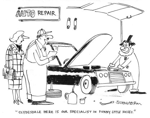 "Clydesdale here is our specialist in funny little noises."
