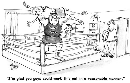 'I'm glad you guys could work this out in a reasonable manner.'