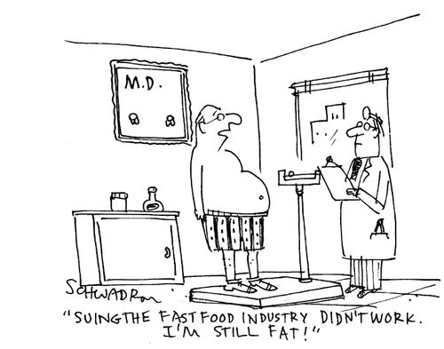'Suing the fast food industry didn't work, I'm still fat'