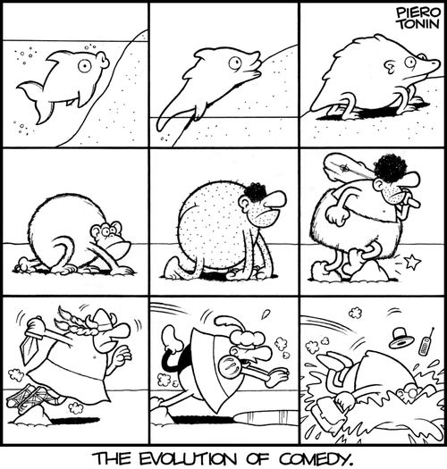 The evolution of comedy.