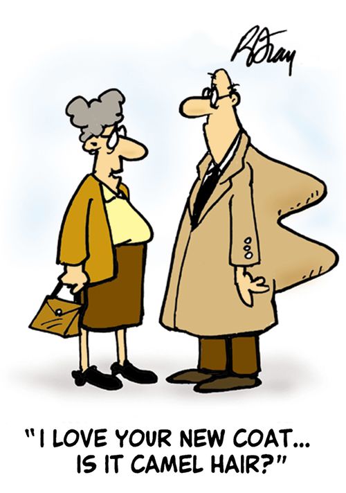 'I love your new coat...is it camel hair?'