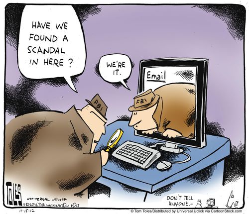 'Have we found a scandal in here?'