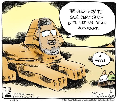 'The only way to save democracy is to let me be an autocrat.'