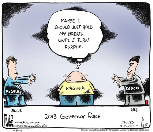 2013 Governor Race: 'Maybe I should just hold my breath until I turn purple.'