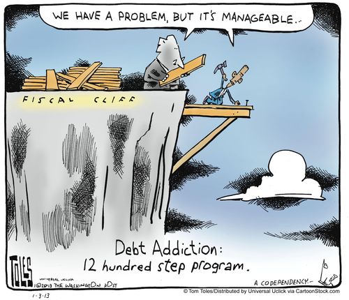 Debt Addiction: 12 hundred step program - 'We have a problem, but it's manageable...'