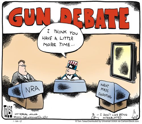 Gun Debate: 'I think you a little more time.'