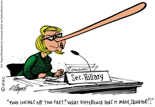 'Two inches or two feet? What difference does it make, senator?'