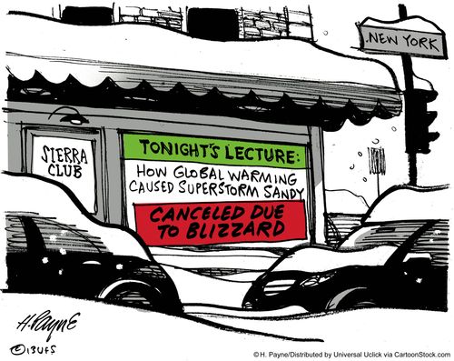 Tonight's Lecture: How Global Warming caused Superstorm Sandy - Cancelled due to Blizzard.