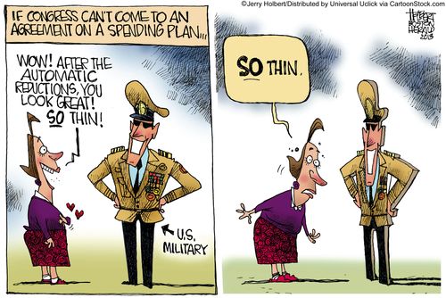 Of Congress can't come to an agreement on a spending plan...