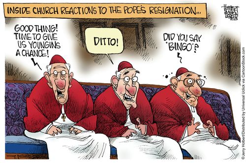 Inside church reactions to the Pope's resignation...
