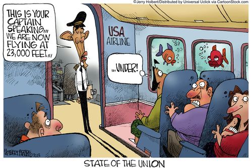State of the Union: 'This is your Captain speaking...we are now flying at 23,000 feet....'