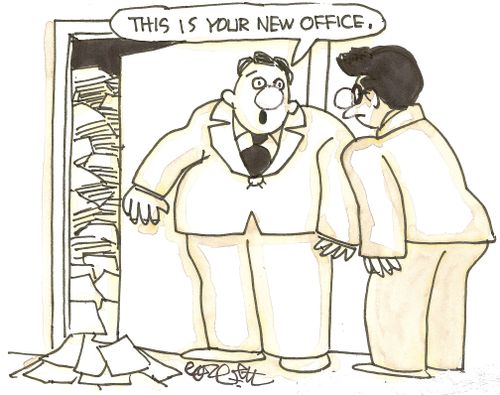 'This is your new office.'