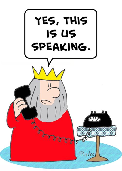 'Yes, this is us speaking.'