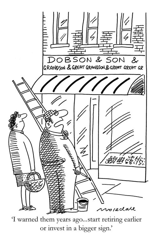 'I warned them years ago... start retiring earlier or invest in a bigger sign.'