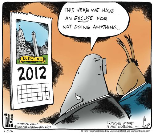 'This year we have an excuse for not doing anything.'