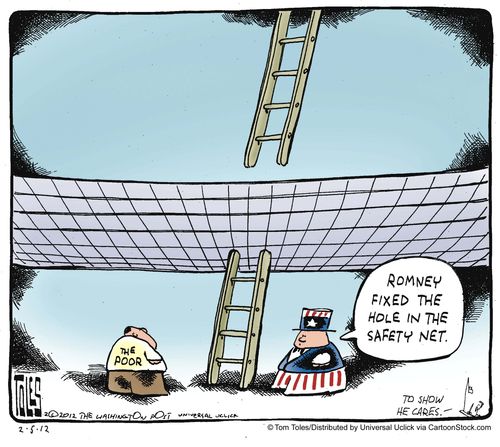 'Romney fixed the hole in the safety net.'