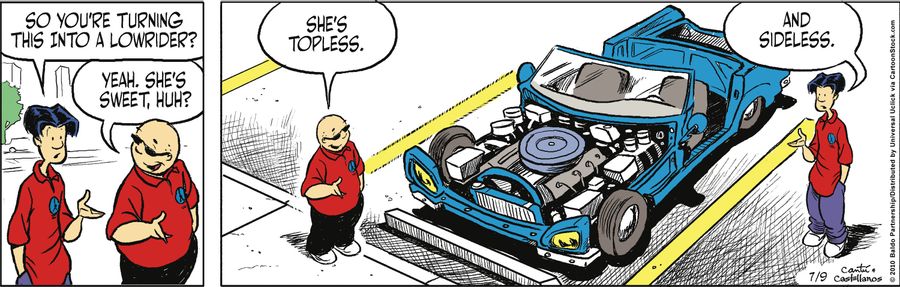 "So you're turning this into a lowrider?"