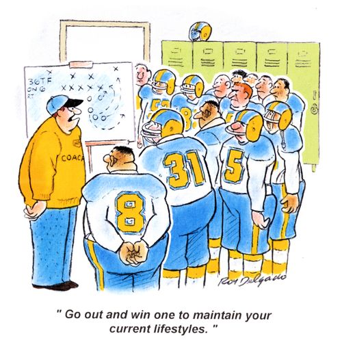 'Go out and win one to maintain your current lifestyles.'