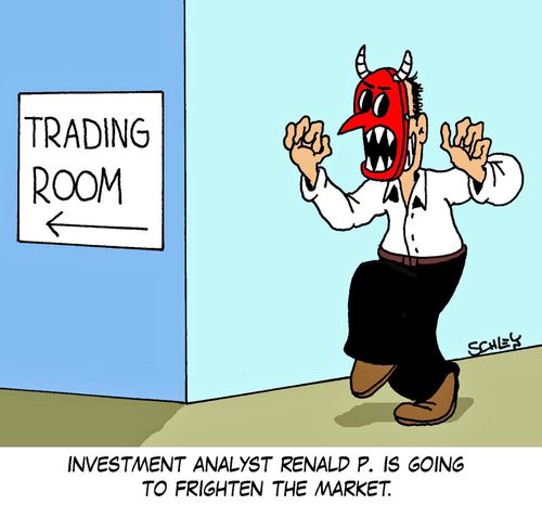 Investment analyst Renald P. is going to frighten the market.