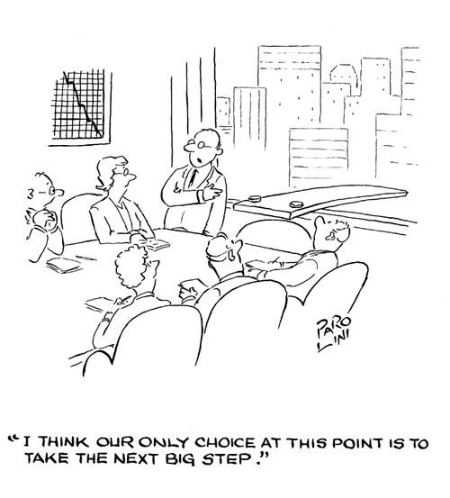 'I think our only choice at this point is to take the next big step.'